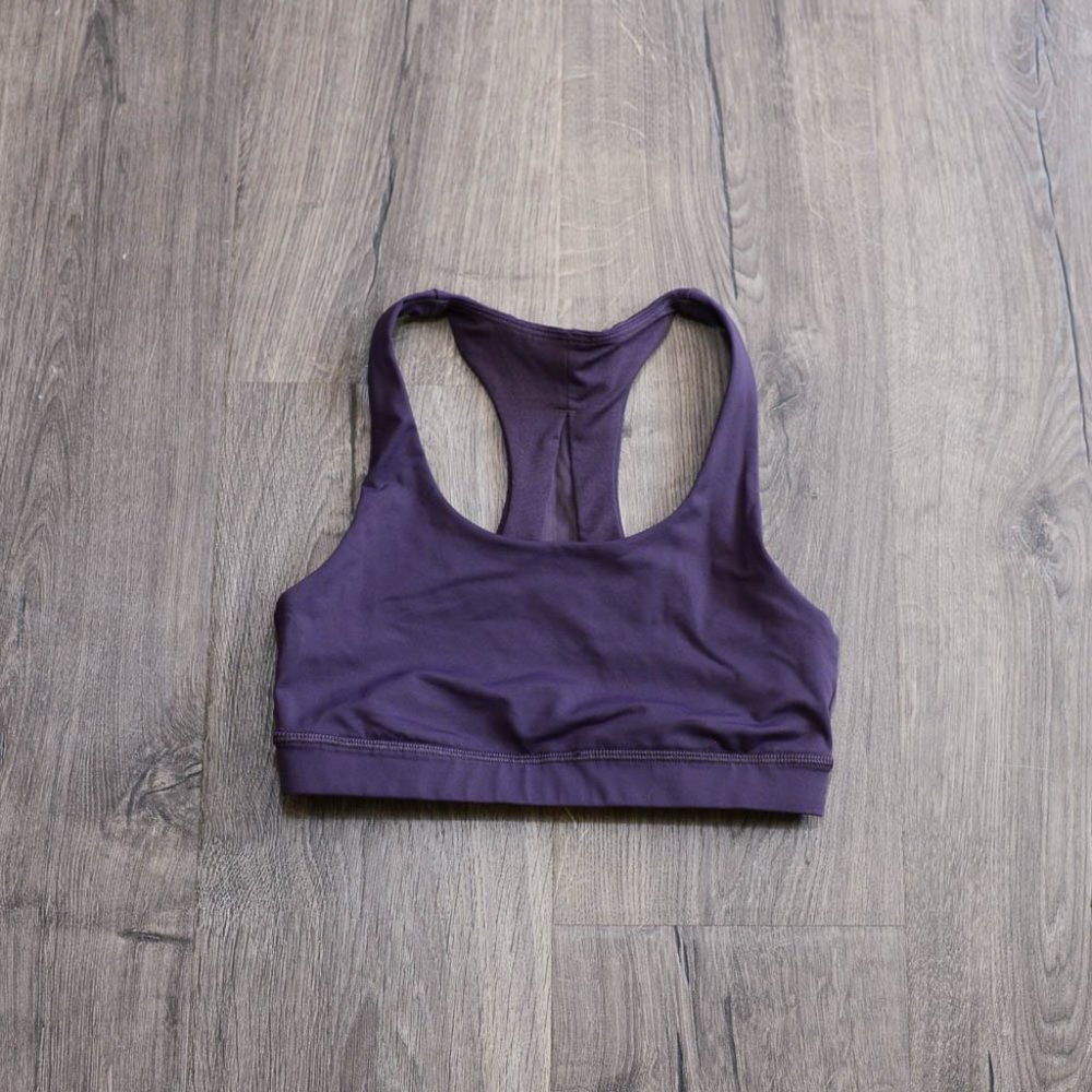 Lululemon Invigorate Bra Black Currant 4